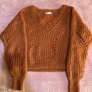Orange Fall Sweater